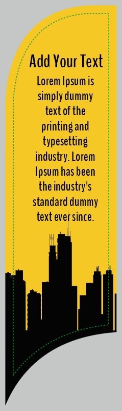 Buy Advertising Concave Flags | Circle One