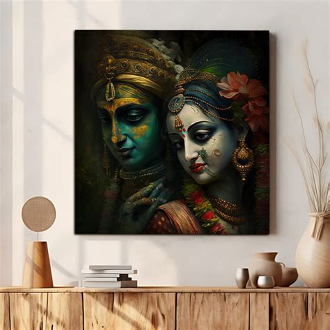 Radha Krishna Wood Print Wall Art – Chalk My Theme