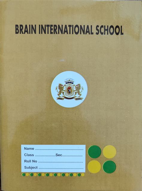Brain International School Notebook (Single line) – Booksfy