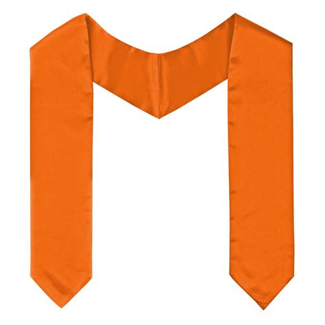 Buy Class Act Graduation Satin Stoles, 60 Inch, Orange Online at Lowest ...