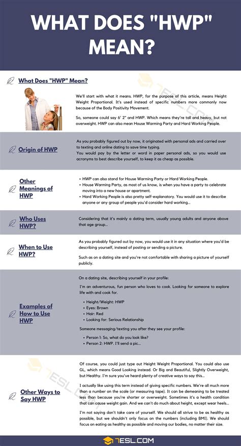 HWP Meaning, Origin and Examples • 7ESL