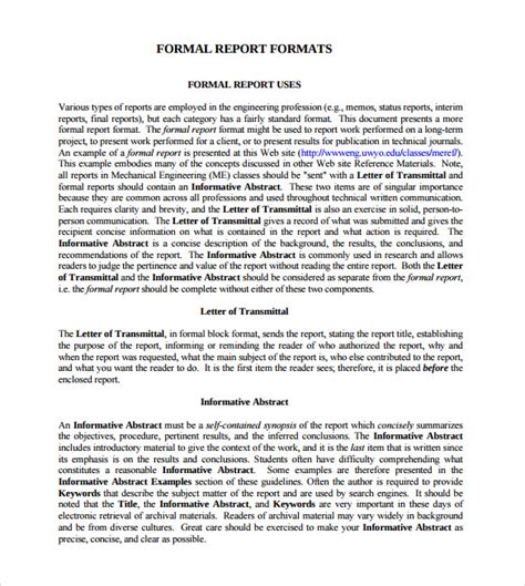 Sample of Formal Report Example 的图像结果