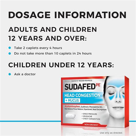 Sudafed PE Head Congestion + Mucus Relief Tablets - 24 ct Non-Drowsy ...