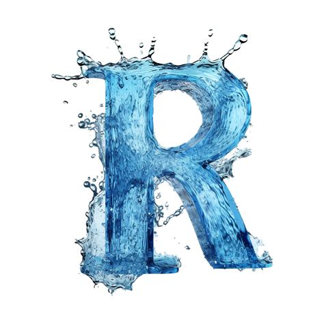 R Letter In Water