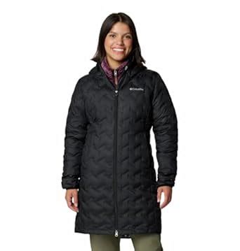 Buy Columbia Women Black Omni Heat Reflective Delta Ridge II Long Down ...