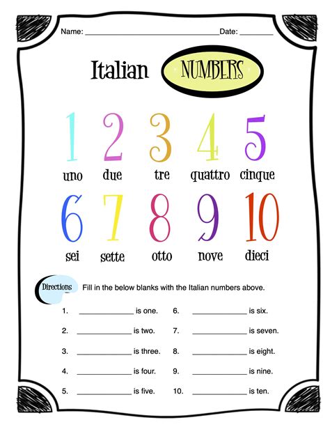 Italian Numerals