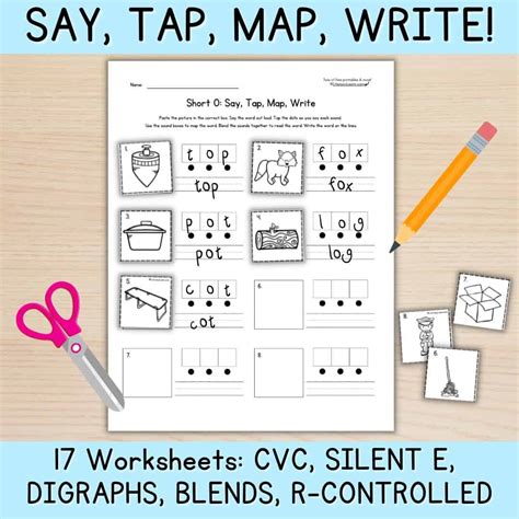 CVCe Word Mapping - Free Printable Worksheet - Literacy Learn
