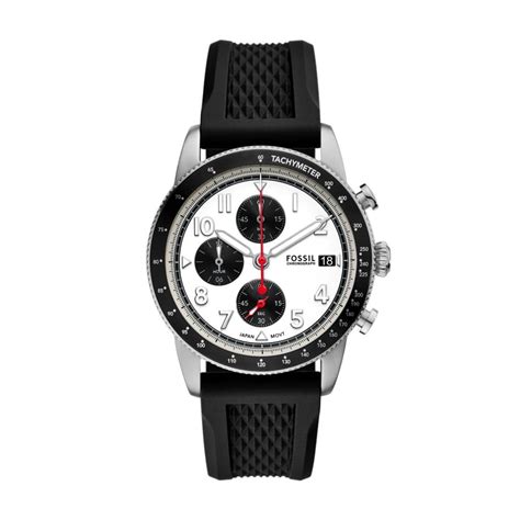 Fossil Silicone Analog White Dial Men's Watch-FS6087 : Amazon.in: Fashion