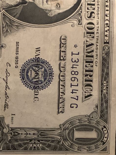 1935 Dollar Bill Blue Star Silver Certificate Good Condition | eBay