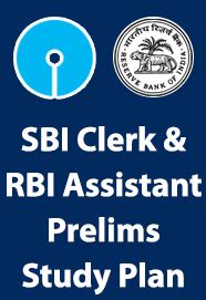 SBI Clerk & RBI Assistant Study Plan