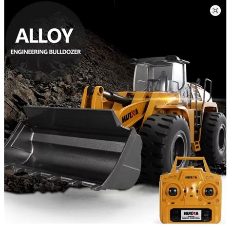 HUINA 1583 1/14 22 Channel Alloy Remote Control Loader Car Simulation ...
