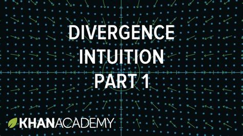 Image result for Divergence Test Intuition