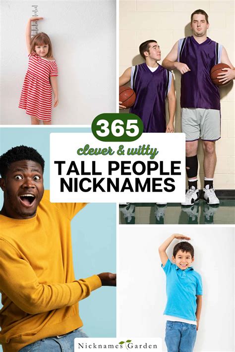 365 Fun Nicknames For Tall People!