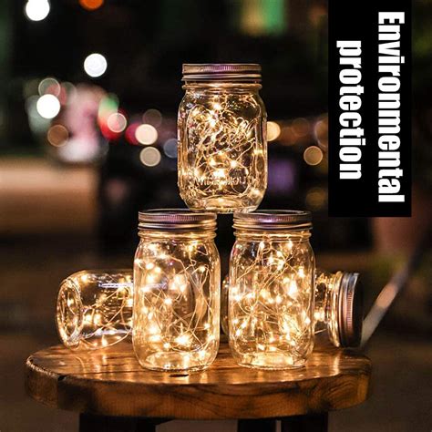 Image result for Solar Mason Jar String Lights