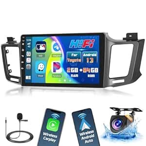 for 2013-2018 Toyota RAV4 Radio, Apple CarPlay Android 11 Car Stereo ...
