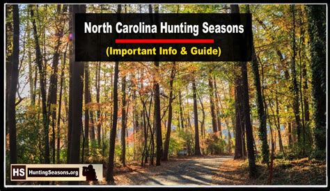 North Carolina Hunting Seasons 2023-2024 [Latest Update ...