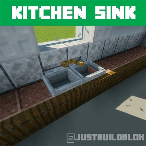Lavish Kitchen Sink Design in Minecraft