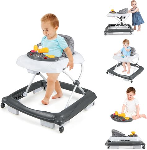 Amazon.com : BABY JOY Baby Walker, 4 in 1 Foldable Activity Walker with ...