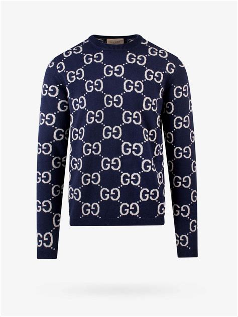 Gucci Sweater Blue Mens Gucci