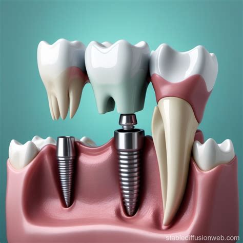realistic dental implant Prompts | Stable Diffusion Online - dental implant images