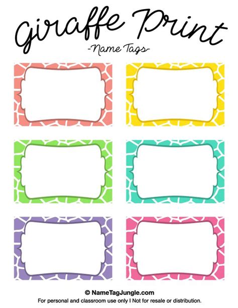 Cubby Name Tags Free Printable - Printable And Enjoyable Learning