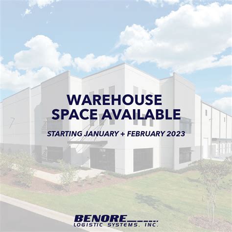 Benore Logistic Systems, Inc. on LinkedIn: WAREHOUSE SPACE — Benore ...