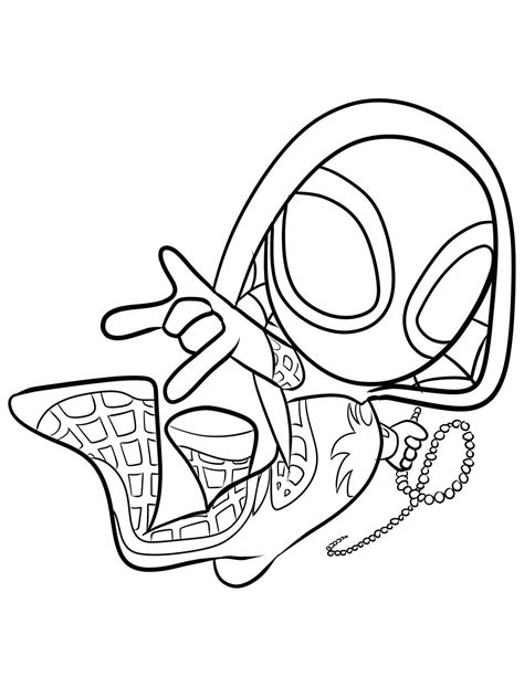 Ghost Spider Coloring Page - Printable Planet