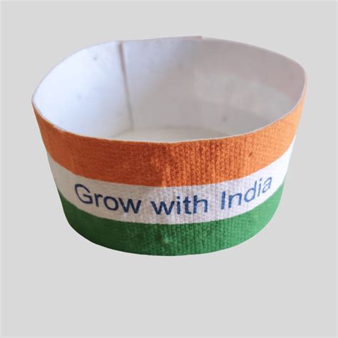 Seed Paper India – Eco-Friendly Plantable Tricolor Wristbands (Pack of