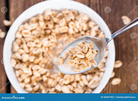 Puffed Wheat Breakfast Cereals Stock Photo - Image of tasty, corn: 46481992