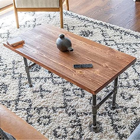 PIPE DECOR Restore by Pipe DÉCOR Wood Coffee Table 18 in. x 36 India | Ubuy