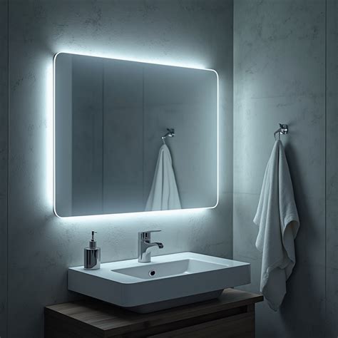 Rounded LED Mirror with flower design right to bottom 7 | LuminDecor