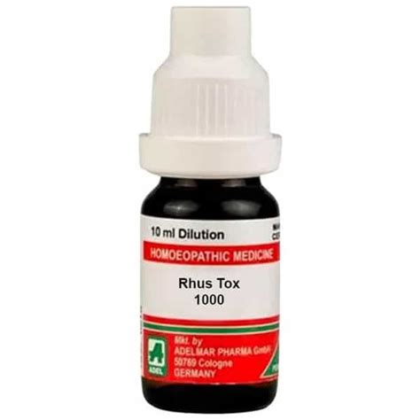 Buy ADEL RHUS TOX DILUTION 1000 10 ML Online & Get Upto 60% OFF at ...