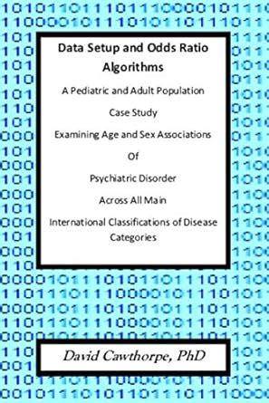 Data Setup and Odds Ratio Algorithms: A Pediatric and Adult Population ...