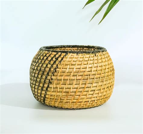 MAATI INDIA Planter, Cane Planter, Bamboo Planter, Cane Basket, Bamboo ...