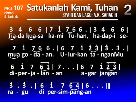 KidungOnline.com - PKJ 107 SATUKANLAH KAMI, TUHAN