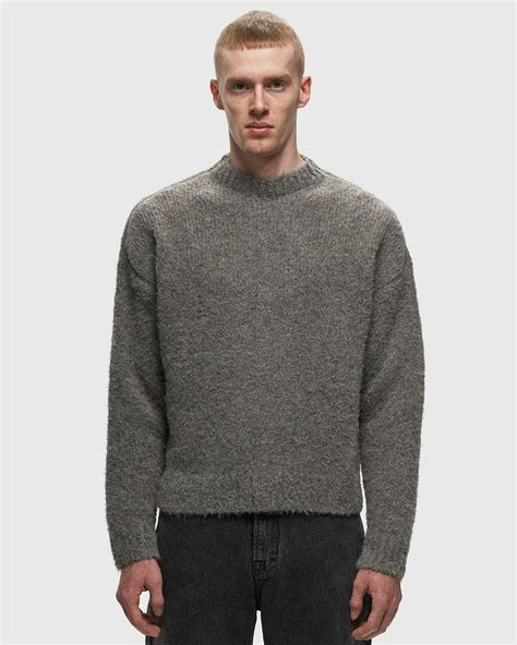 Our Legacy Sonar Roundneck Grey Pullovers Our Legacy