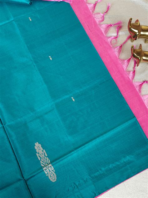 Chinnalampattu Saree - Sea Green with Pink – Looms Legacy