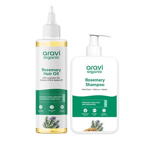 Rosemary Lavender Hair Oil with Rosemary Shampoo – Araviorganic