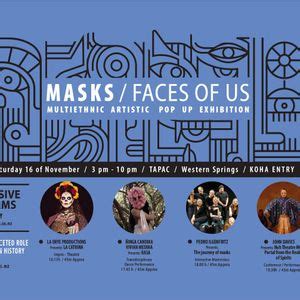 MASKS ~ FACES OF US / Pop-Up Exhibition , 100 Motions Road / TAPAC ...