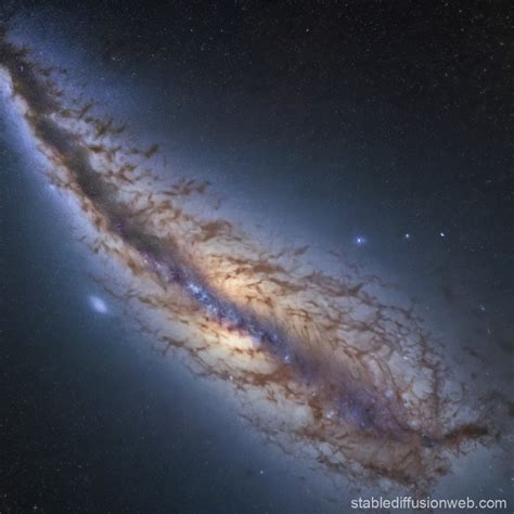 Milky Way and Andromeda Galaxy | Stable Diffusion Online