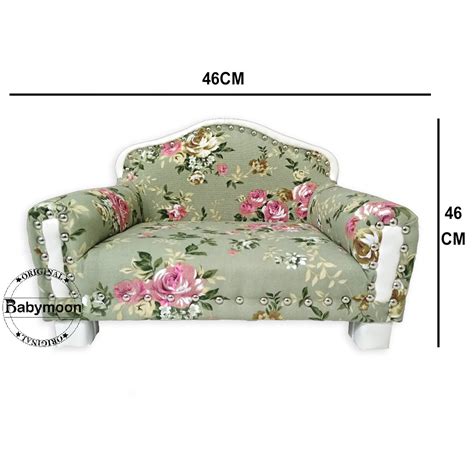 Babymoon Royal Floral Sofa Wooden Photobooth Prop Furniture - Green ...