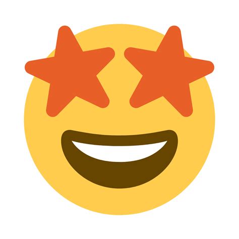 Star Eyes Emoji, Cosmic Look, Dreamy Expression, Gleaming Eyes ...