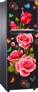 Design Zoo 61 cm Pink Rose Bouquet Fridge Sticker Self Adhesive Sticker ...