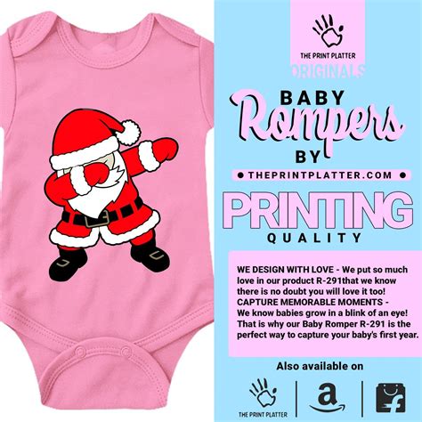 Santa Dab Unisex Half Sleeve Romper