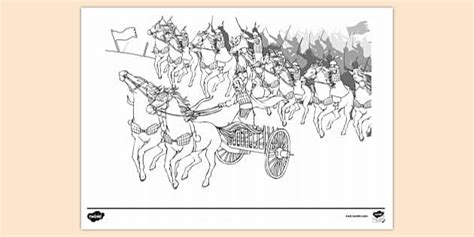 Fu Hao Leading a Battle Colouring Sheet | Colouring Sheets