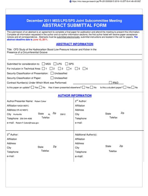 Fillable Online ntrs nasa Title: CFD Study of the Hydrocarbon Boost Low ...