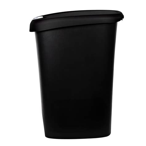Hefty 12 Gallon Trash Can, Plastic Lockable Slim Step On Kitchen Trash ...