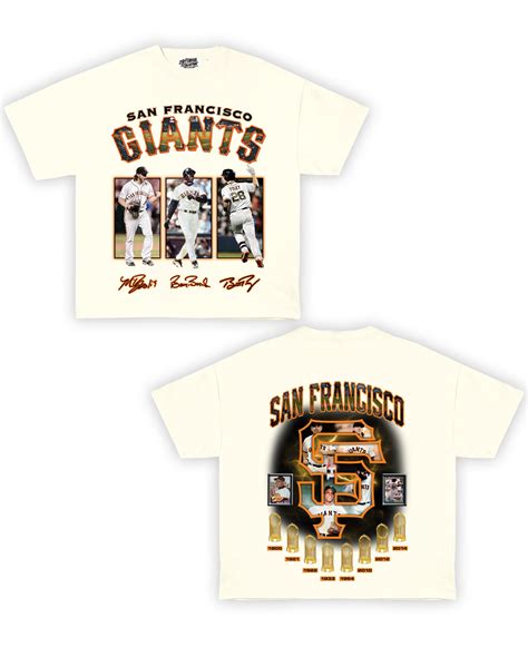 SF Giants Tribute Vintage Shirt: Front/Back (White) – The Retro Collection