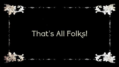 Thats All Folks Background