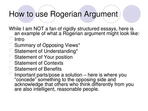 PPT - Rogerian Argument PowerPoint Presentation, free download - ID:9227662